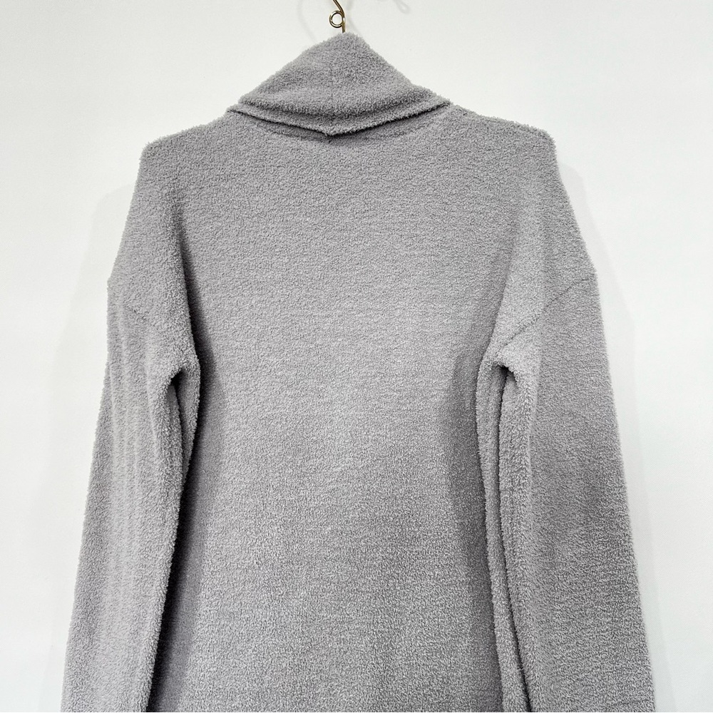 RDI Gray Soft Plush Comfy Open Front Cardigan With Pockets Size Small Shawl - Picture 5 of 8